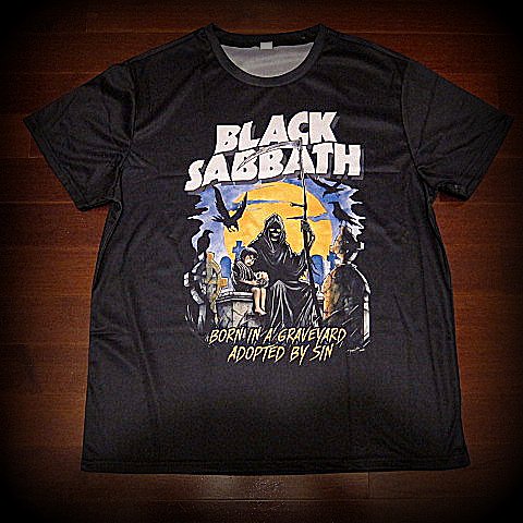 BLACK SABBATH - Born In A  Graveyard - Soft / Polyester / Spandex/  T-Shirt